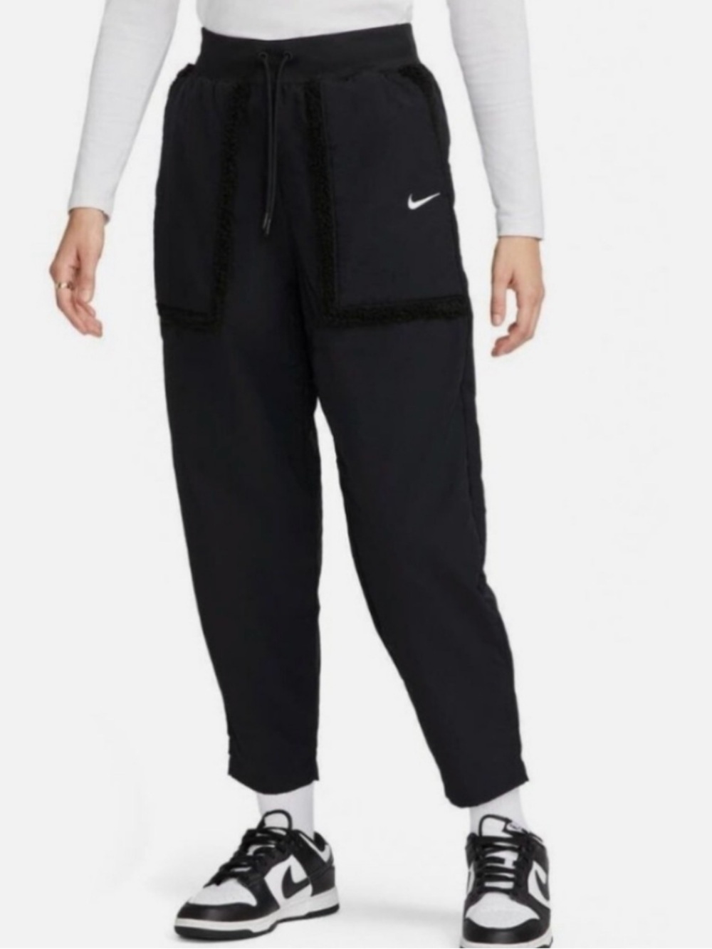 Nike Sportswear Essential Lightweight Loose fit Woven High Rise Pants size small
